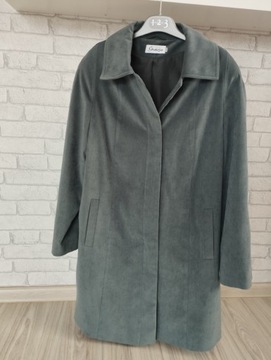 Przejściowy płaszcz, prosty krój, elegancki, 44