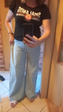 Spodnie szerokie nogawki damskie rozL,firmy Shein