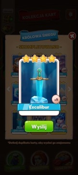 Karta Coin Master - Excalibur