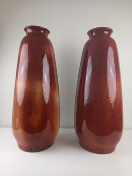 Wazon ceramiczny brązowy duży (2 sztuki)