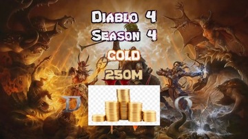 Diablo 4 Sezon 4 250M Gold Złoto Najtaniej