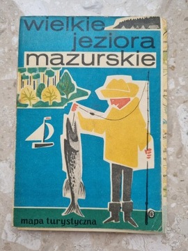 WIELKIE JEZIORA MAZURSKIE - mapa z 1974