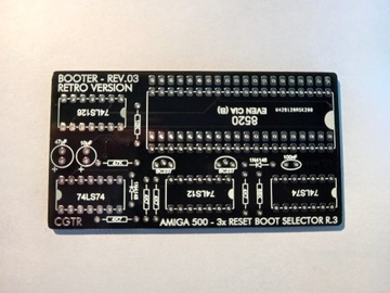 Płytka PCB Amiga R500 boot selektor 3xreset