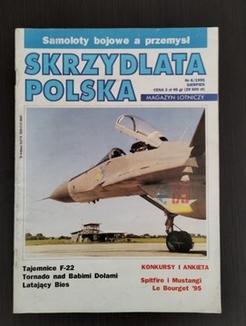 Skrzydlata Polska nr 8 / 1995 czasopismo lotnicze