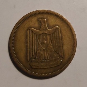 Moneta Egipt  10 millimes, 1960 rok