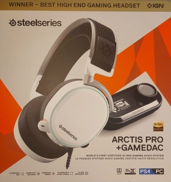 Słuchawki SteelSeries Arctis Pro + GameDAC białe