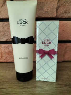 AVON Zestaw Luck 2W1 Perfumy 30ml / Balsam 125ml Dla Niej