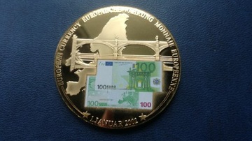 Numizmat banknot 100 euro
