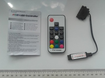 SATA RGB Kontroler do taśmy LED w obudowie PC + Pi