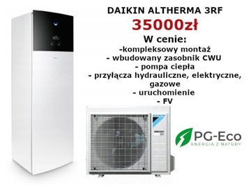 Pompa ciepła Daikin Altherma 3 RF z montażem 