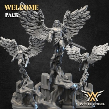 White Archangel - White Angel Miniatures - druk 3d