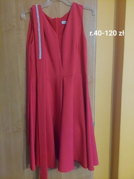 Czerwona sukienka 40 L