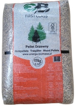 Pellet drzewny EB First Claas 975kg paleta sosna