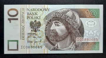 Banknot 10 zł 1994 rok seria IC