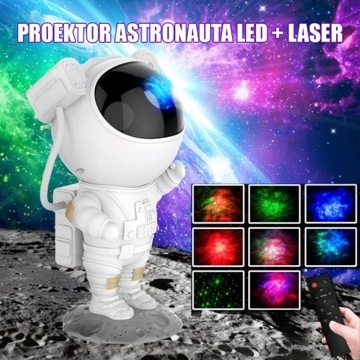 Proektor ASTRONAUTA LED + LASER, Gwiazdne niebo