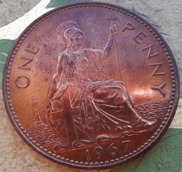 WIELKA BRYTANIA One Penny 1967