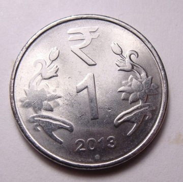 Indie 1 rupia 2013