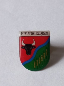 Herb powiat Grudziądzki przypinka pin odznaka