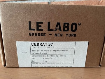 Le Labo Cedrat 37 limitowany zapach