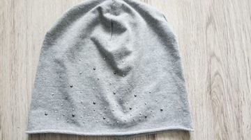 Czapka dzianinowa beanie 56-58cm  wiosenna