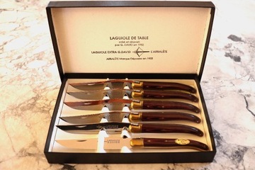 Laguiole Arbalète G.David: 6 noży do steków