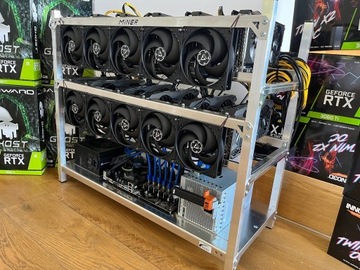 12x RTX3060ti. Nowa, mocna koparka kryptowalut.