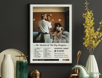 Plakat w ramce Kendrick Lamar - Mr. Morale & The Big Steppers | 30x40 cm