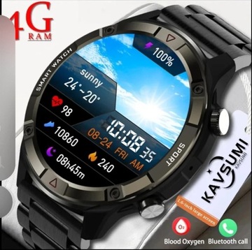 Smartwatch AMOLED IP67 tarcza 4 cm. 