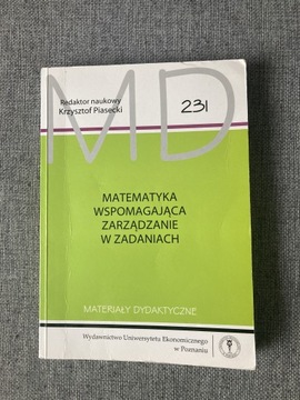 Matematyka wspomagająca zarządzanie w zadaniach 