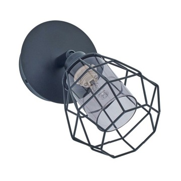 Reflektorek BARON czarny, lampa metalowa loftowa