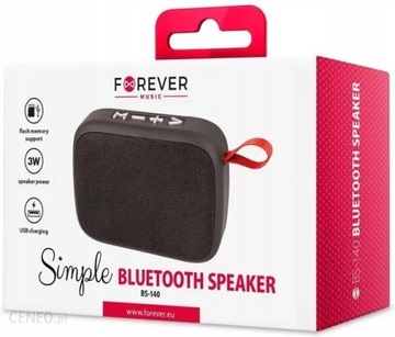 Głośnik przenośny bluetooth FOREVER Simple BS-140