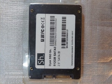 SSD Sh. 512GB SATA III gwarancja