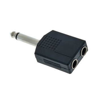 AUDIO adapter - przejściówka, sumator  2 x Jack - Jack ( MONO )