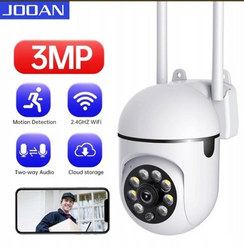 Kamera WIFI IP 3MP Full HD CCTV SD obrotowa