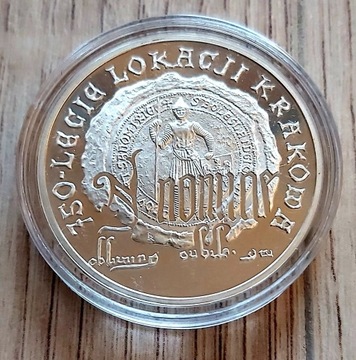10 złotych 750 lecie Lokacji Krakowa 2007