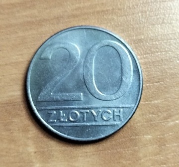 20 Złotych z roku 1989.