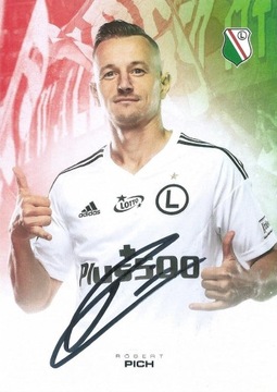 Robert PICH oryginalny autograf! karta LEGIA