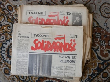 Tygodnik Solidarność  nry 1- 37 1981 bez nru 14
