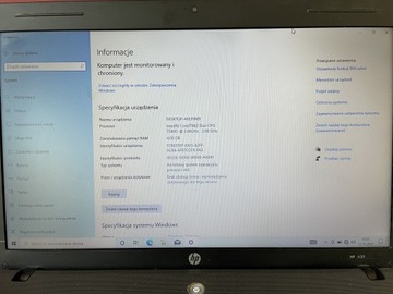 Laptop HP 620 320GB 4GB Intel Core 2 Duo Win10