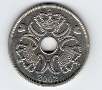 Dania 5 koron, 2000, moneta obiegowa