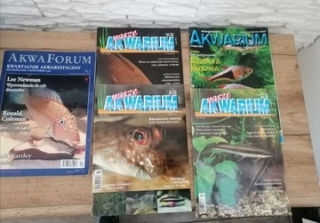Nasze Akwarium magazyn 5 sztuk 2003r, 2002r