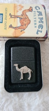 Zapalniczka Zippo Camel Black Crackle 1998r XIV