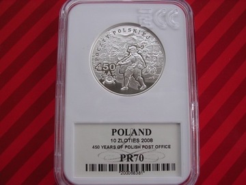 10zl. POCZTA POLSKA-2008rok GCN -PR70