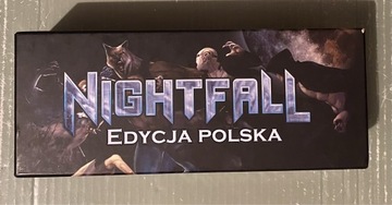 Nightfall -gra planszowa, deckbuilding, wydanie polskie, karty w koszulkach