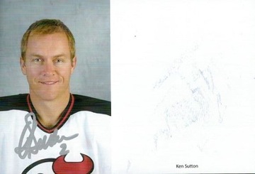 Sutton Ken mistrz NHL autograf