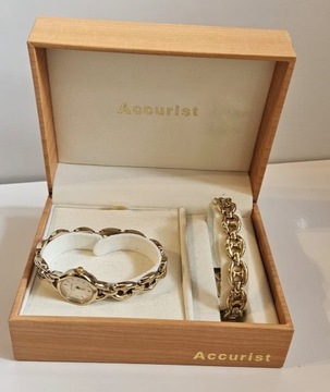 ACCURIST Śliczny zestaw zegarek damski bransoletka