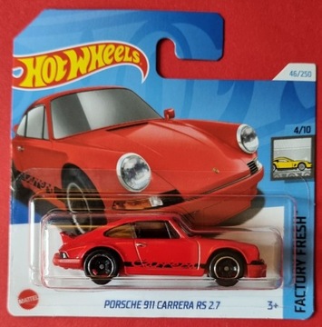 Hot Wheels PORSCHE 911 CARRERA RS 2.7 nowość czerwone