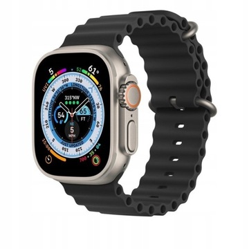 PASEK OCEAN APPLE WATCH 44/45/49MM Czarny