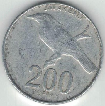 Indonezja 200 rupii 2003 25 mm Typ 1 nr 2