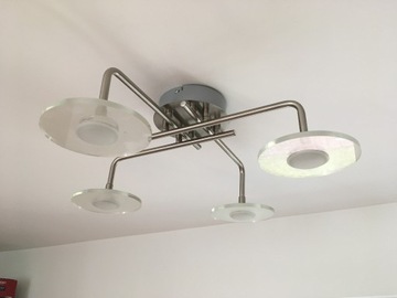 Lampa sufitowa LED żyrandol do salonu 4 pkt.